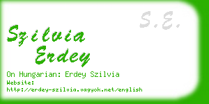 szilvia erdey business card